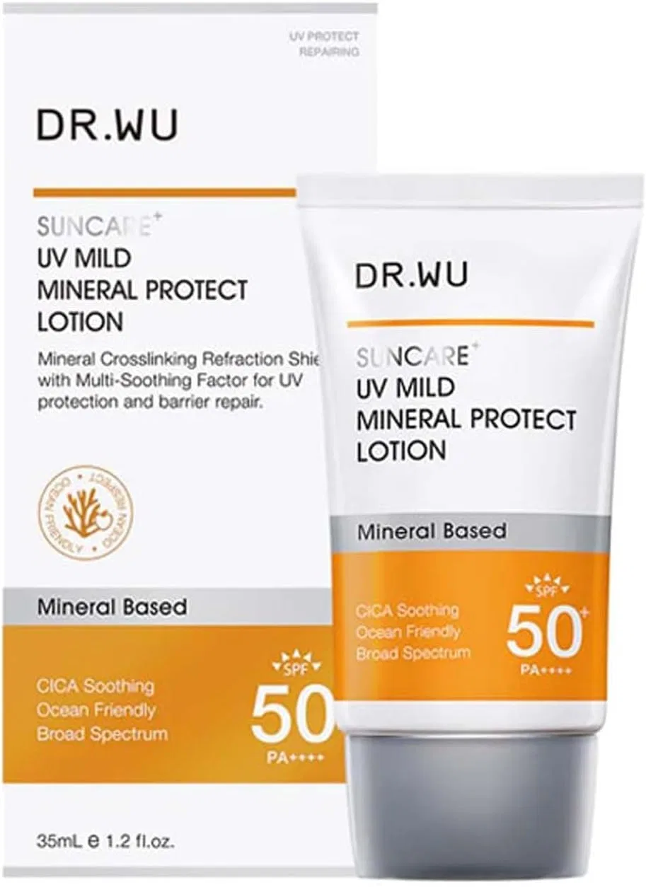 Крем для лица SPF50 DR.WU Солнцезащитный UV Mild Mineral Protect Lotion + PA+++