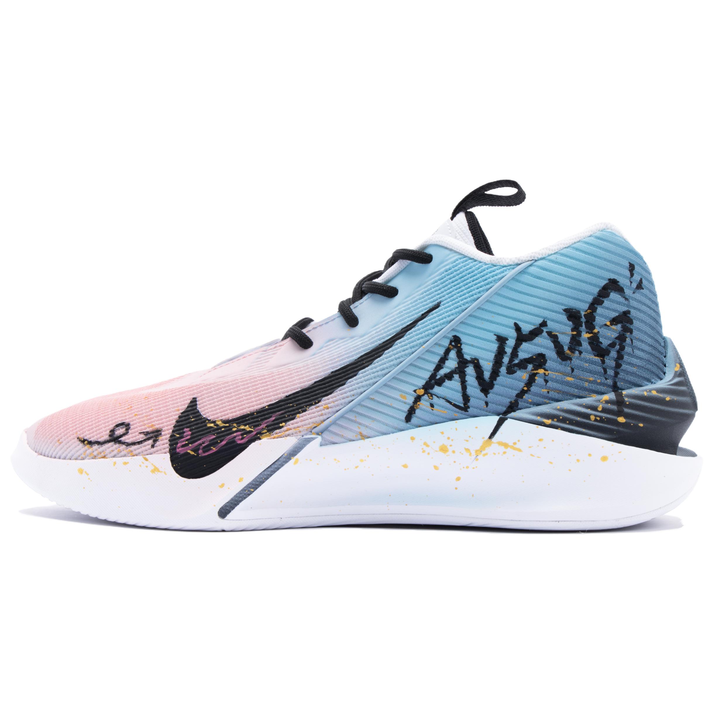 

G.T. Jump Academy Fabric Cushioning, износостойкие высокие баскетбольные кроссовки для мужчин Nike, розовый синий