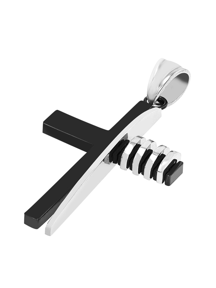 

Adeliás Мужской кулон - крест из нержавеющей стали, черный