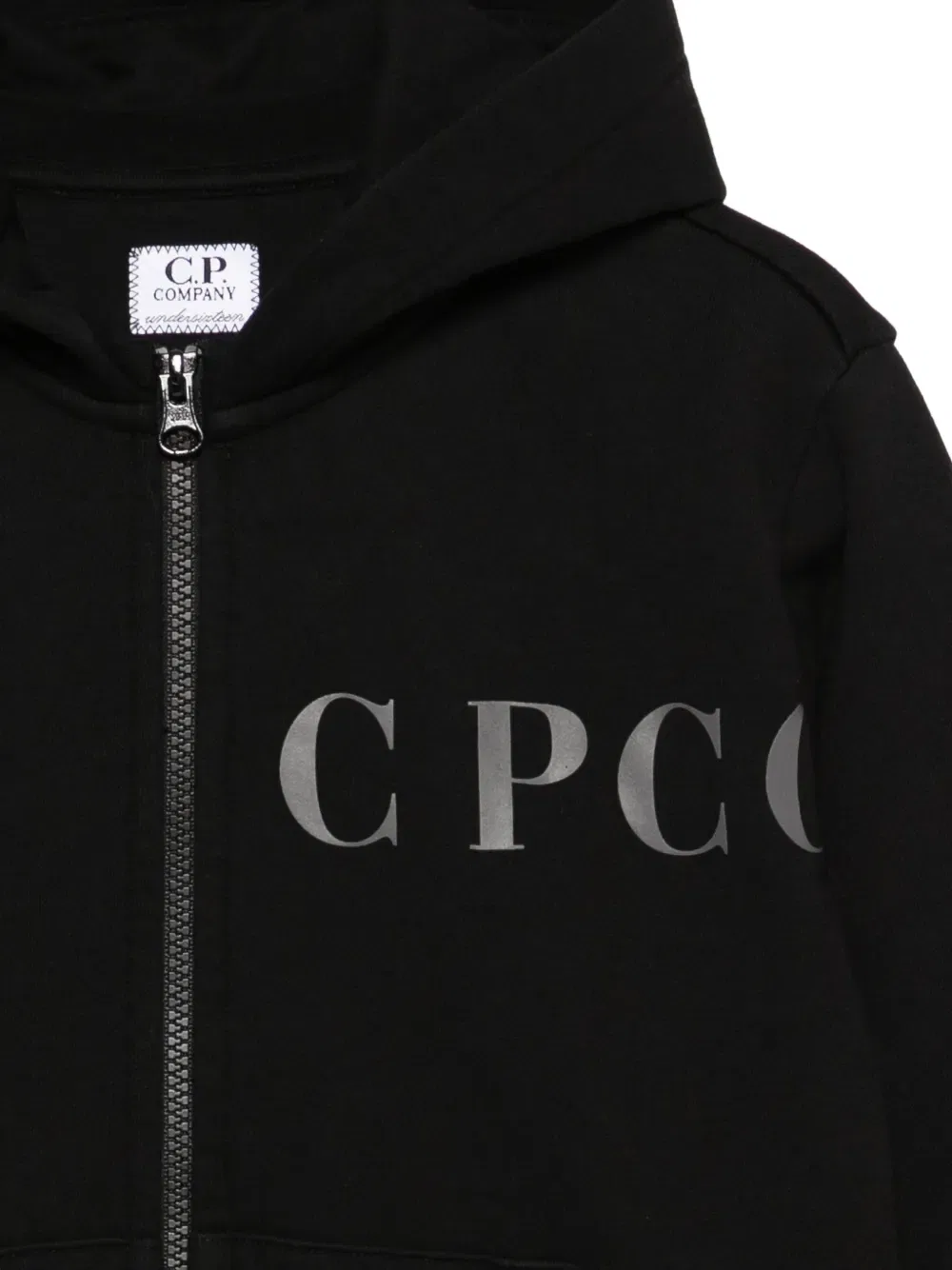 Толстовка на молнии C.P. Company Kids, черный — фото 3