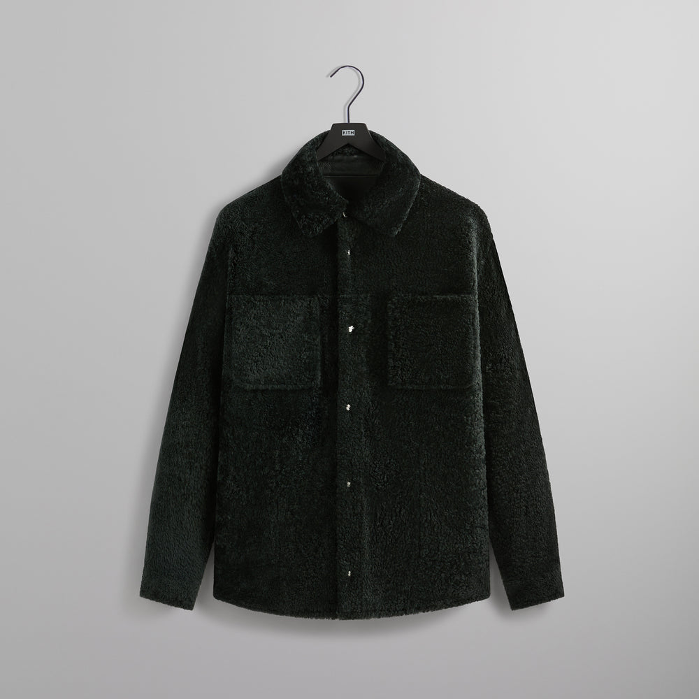 

Рубашка Kith Shearling Apollo Shirt, цвет Algae