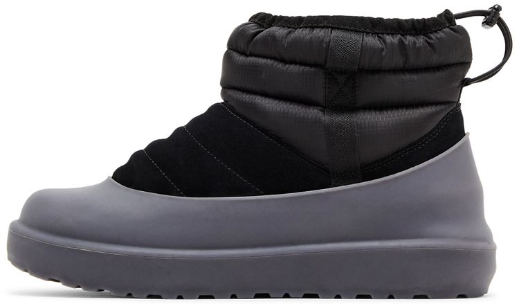 Мужские ботинки UGG Classic Mini комбинированные с резиновой подошвой, черно-серый — фото 3