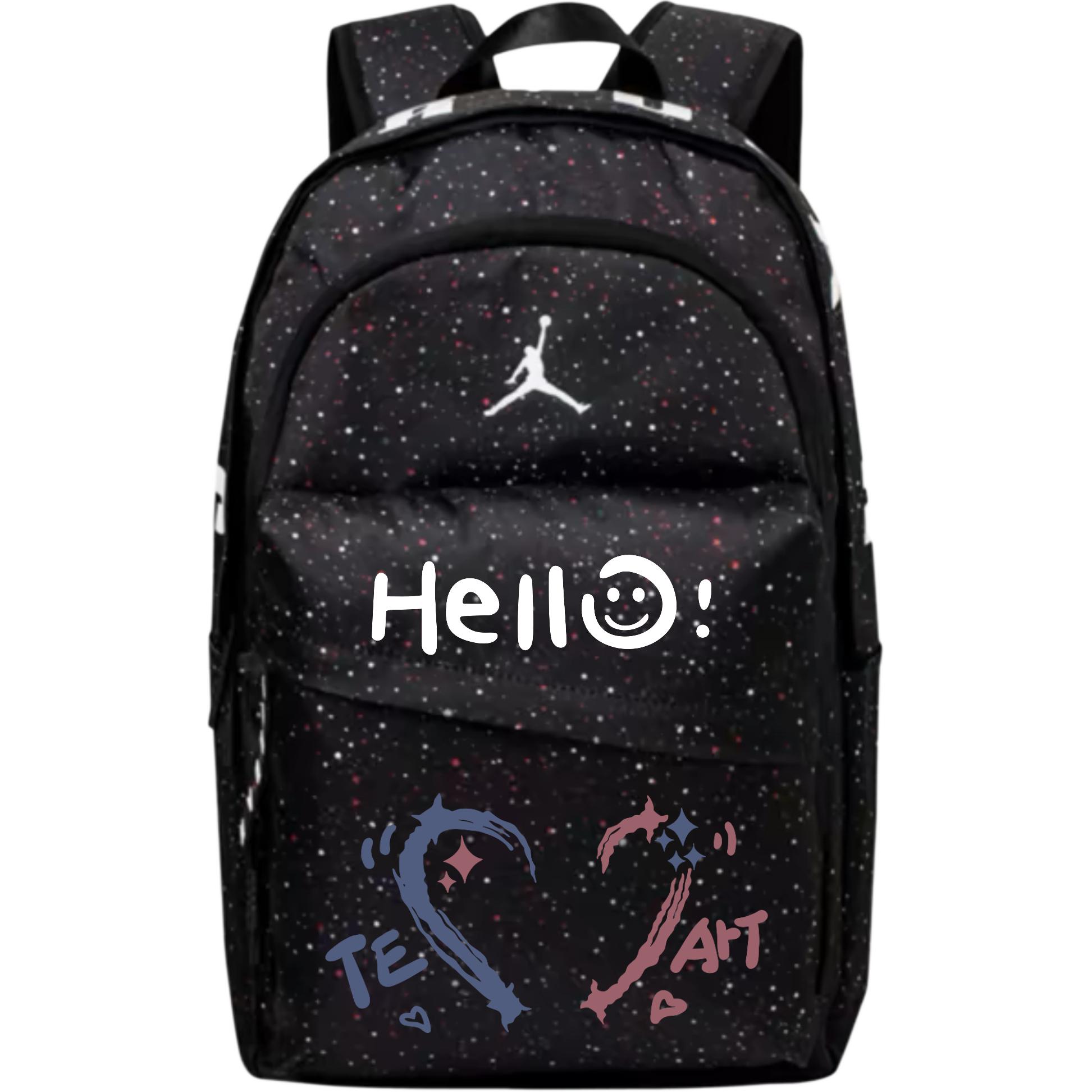 

Jordan Полиэстеровый рюкзак Тубас унисекс черный, Hello