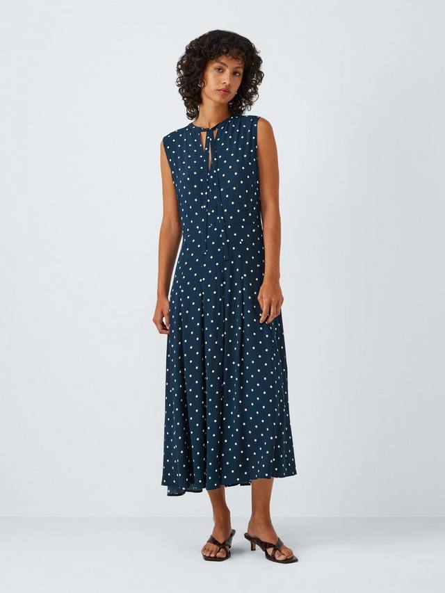 

Sophia платье миди с плиссировкой и гороховым принтом из вискозы LENZING ECOVERO John Lewis