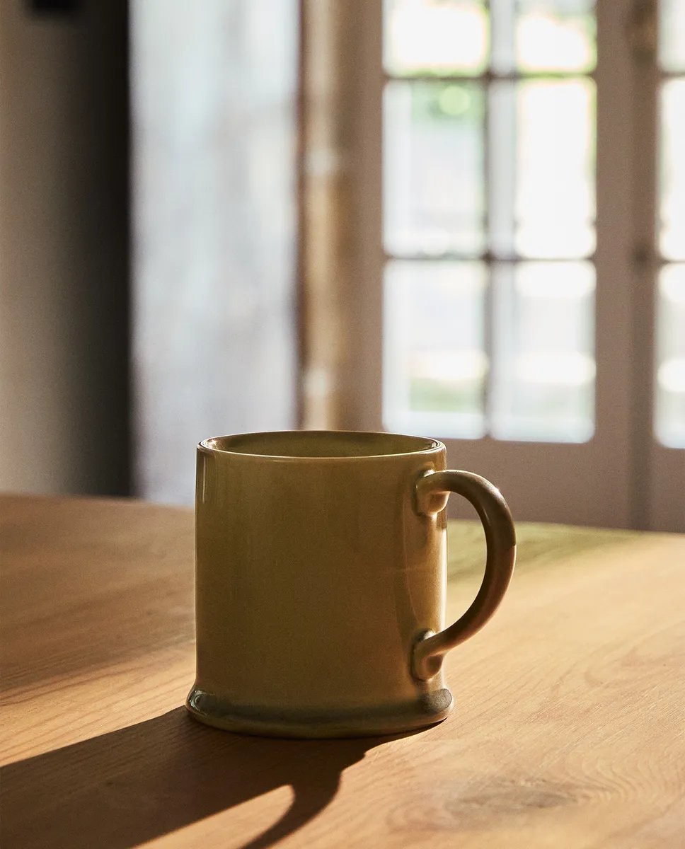 

Глазурованная керамическая кружка Zara Home, зеленый