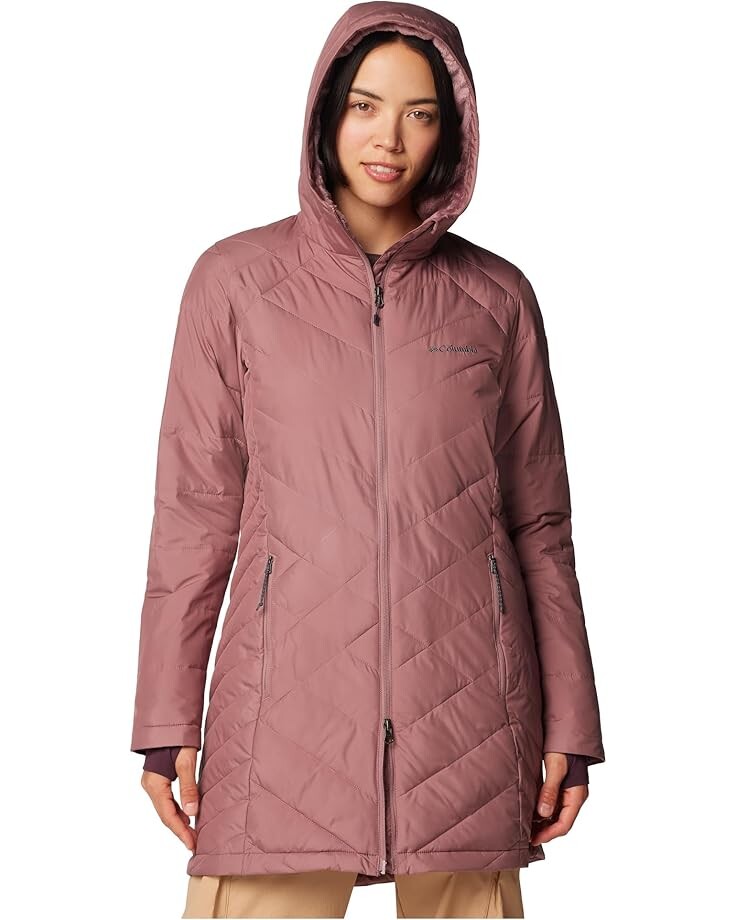 

Куртка Columbia Heavenly Long Hooded Jacket, цвет Fig