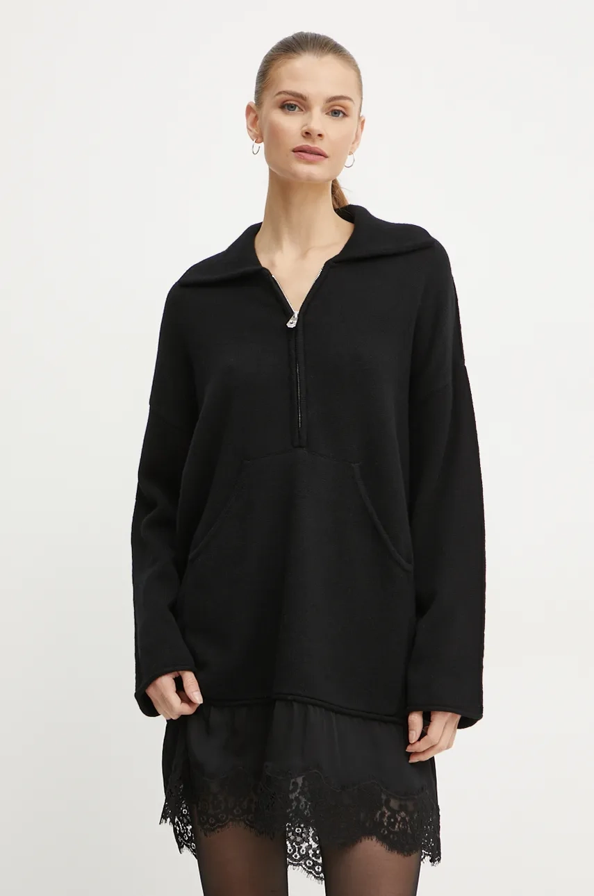 

Шерстяное платье Pinko, черный