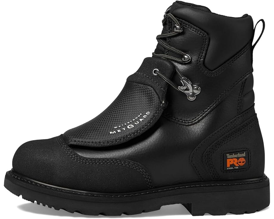 Мужские ботинки Timberland PRO External Met Guard из кожи водонепроницаемые, черный — фото 4