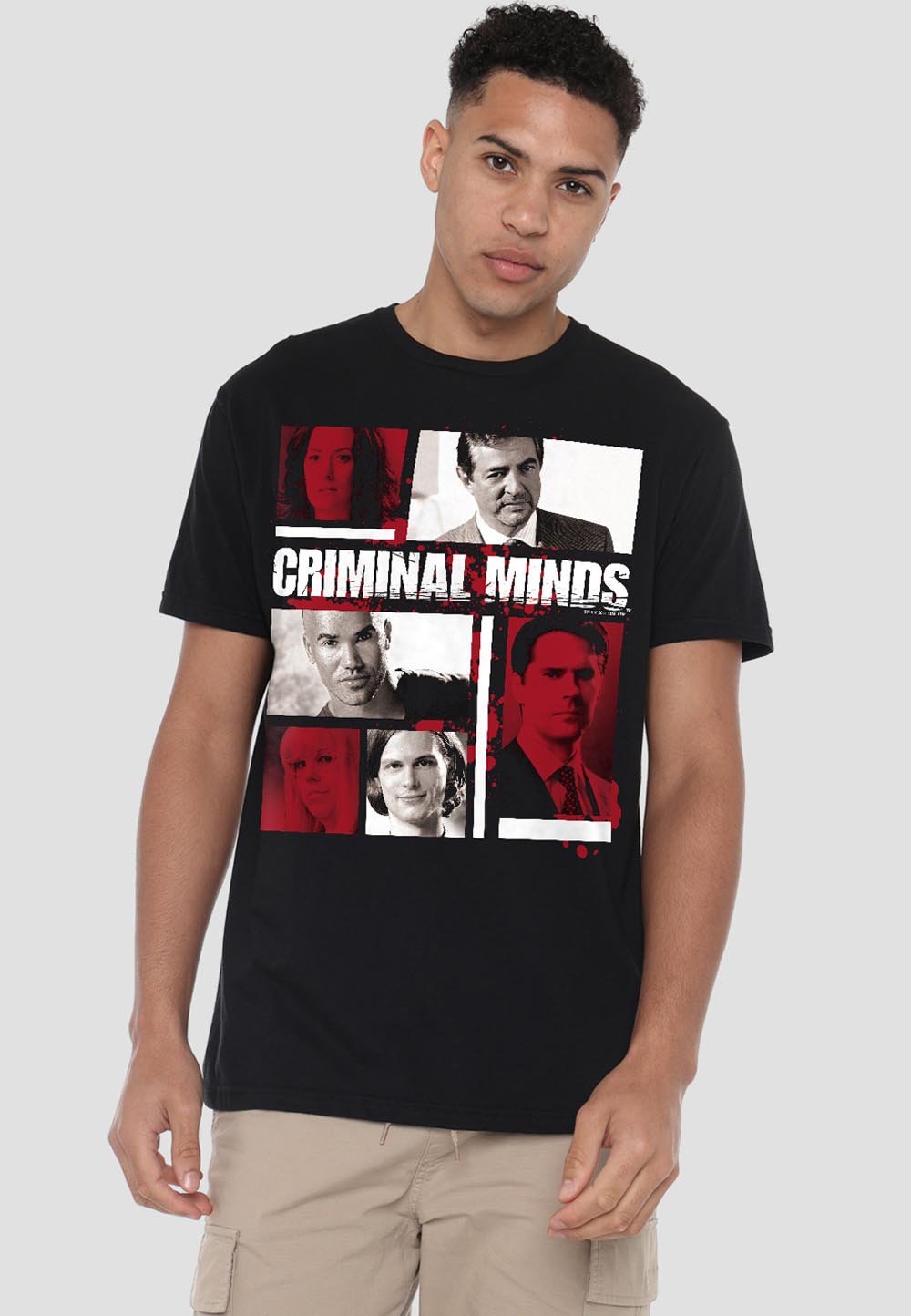 

Футболка с принтом CRIMINAL MINDS CHARACTER BOXES Cotton Soul, черный