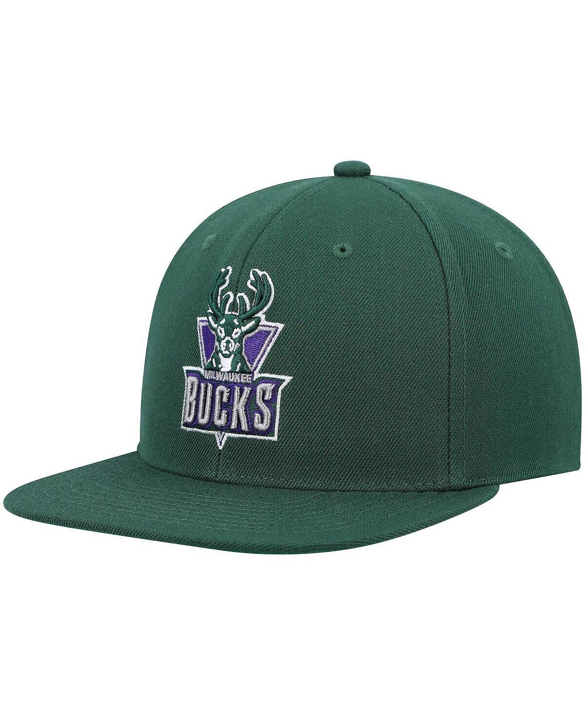 

Мужская зеленая кепка Milwaukee Bucks Hardwood Classics Team Ground 2.0 Snapback Mitchell & Ness
