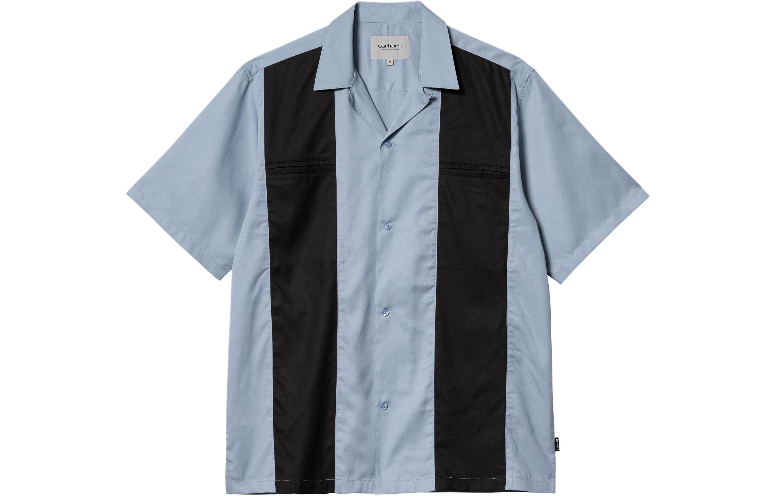 

Короткий рукав панельная рубашка Carhartt WIP, синий