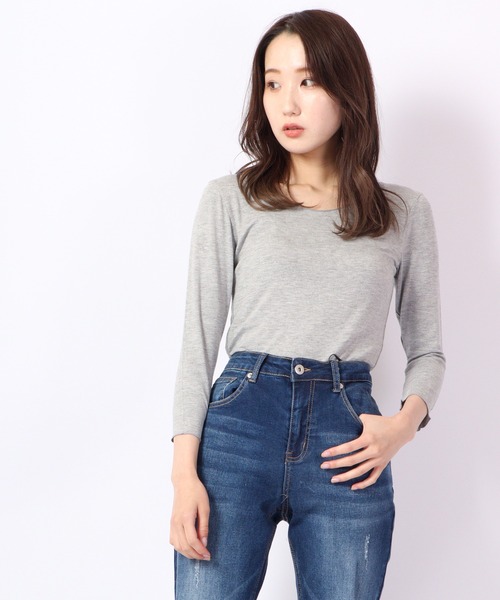 

Футболка с рукавом 3/4 из искусственной кожи, однотонная FUNALIVE