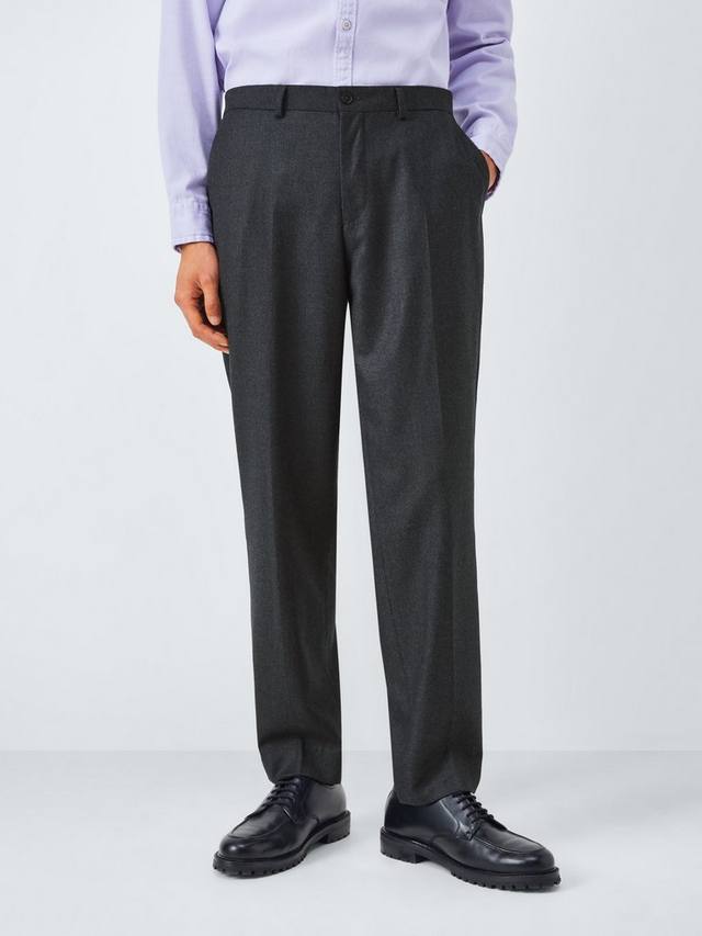 

Фланелевые шерстяные узкие брюки John Lewis, Dark Grey