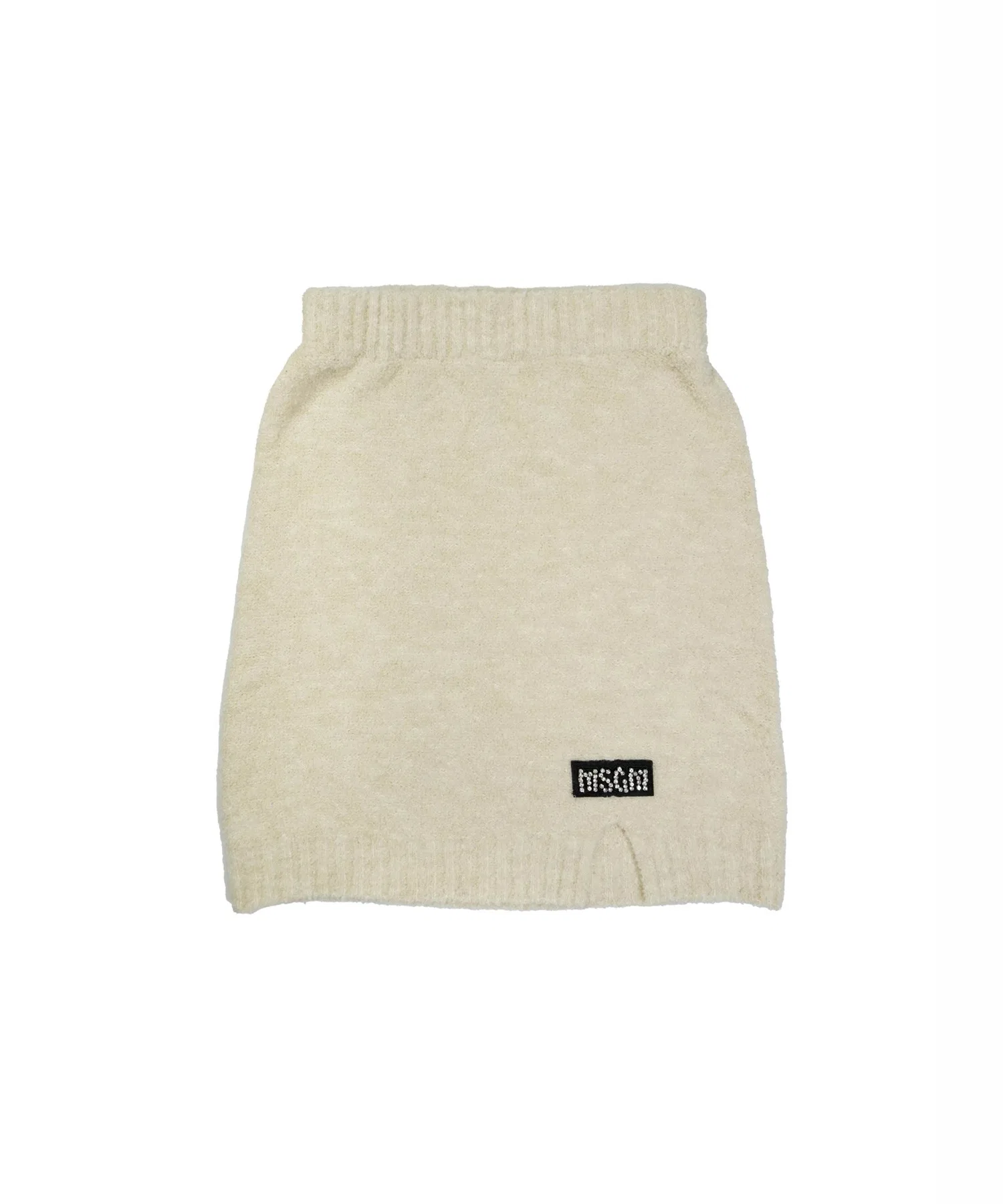 Детская вязаная юбка MSGM KIDS с бижутерией