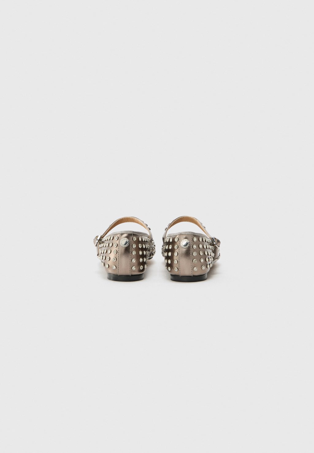 Балетки с ремешком на щиколотке VINETTA Steve Madden, серебряный — фото 3