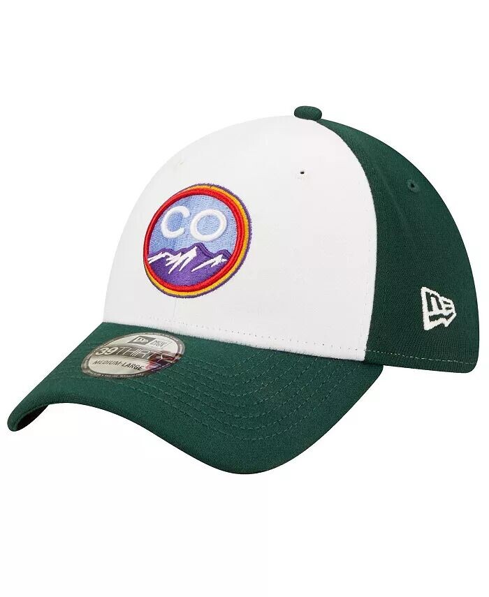 

Мужская белая кепка Colorado Rockies City Connect 39THIRTY Flex Hat New Era