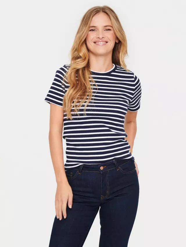 

Футболка Saint Tropez Aster Short Sleeve Stripe, цвет night/sky