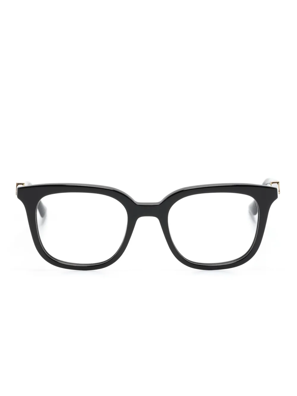 

Очки в квадратной оправе с тисненым логотипом Gucci Eyewear, черный