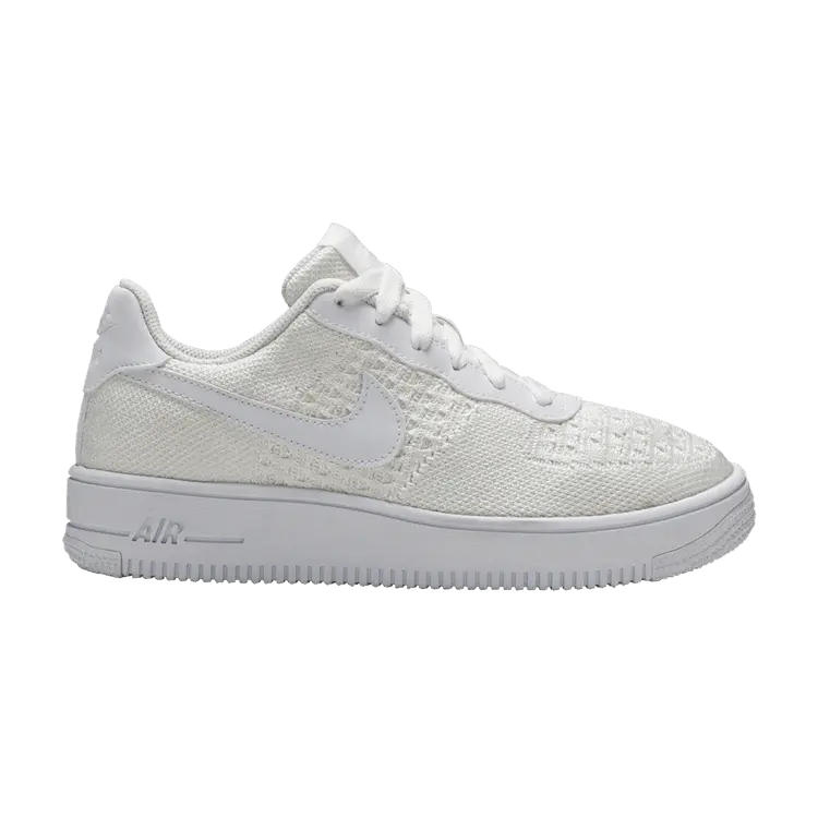 

Кроссовки Nike Air Force 1 Flyknit 2.0 GS 'Triple White', белый