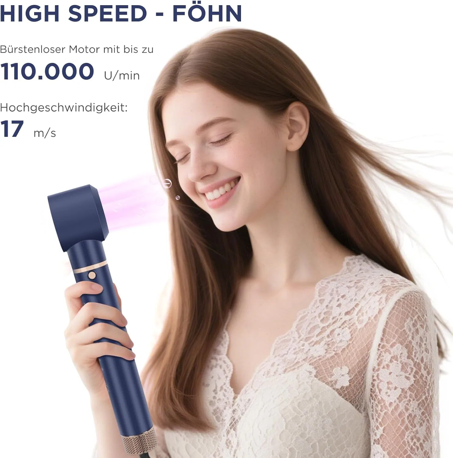 Набор для укладки волос PARWIN PRO BEAUTY 6-в-1 MaxAIR Styler Parwin Pro Beauty, 6 In 1 Set - Prussian Blue — фото 4