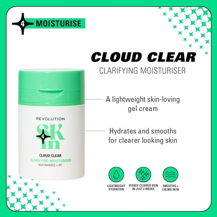 Крем для лица Revolution Beauty — Skin Cloudy Clear Clarifying Moisturizer Легкий и увлажняющий — фото 2