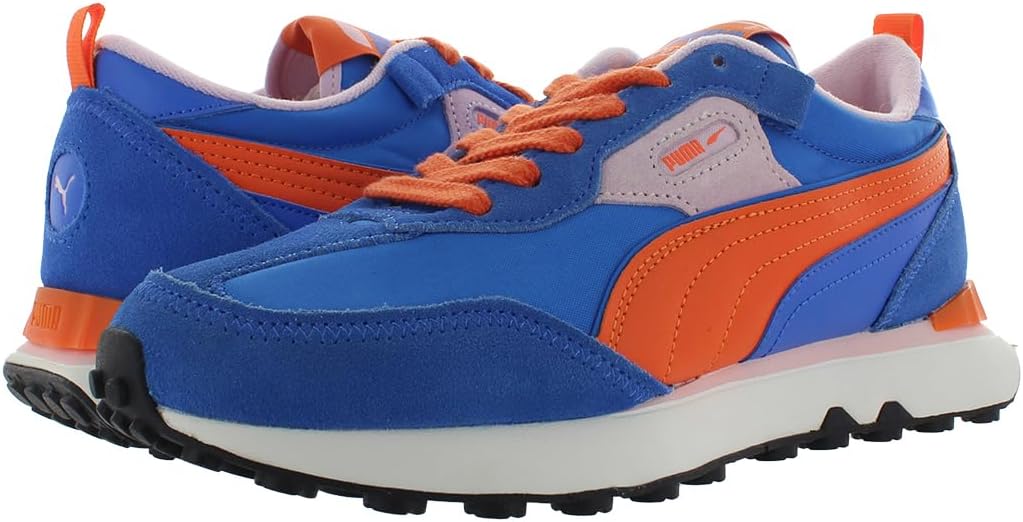 Мужские кроссовки PUMA Rider FV Future Vintage с шнуровкой, повседневные - серые — фото 3