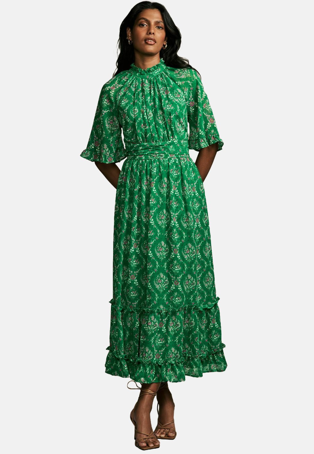 

Длинное платье REGULAR FIT FLORAL Laura Ashley, зеленый