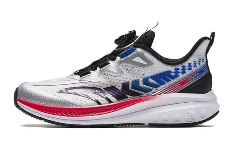 

Кроссовки Wave Light Kids GS Low-top Белые/серебристые/черные Anta Kids, белый/серебряный/черный