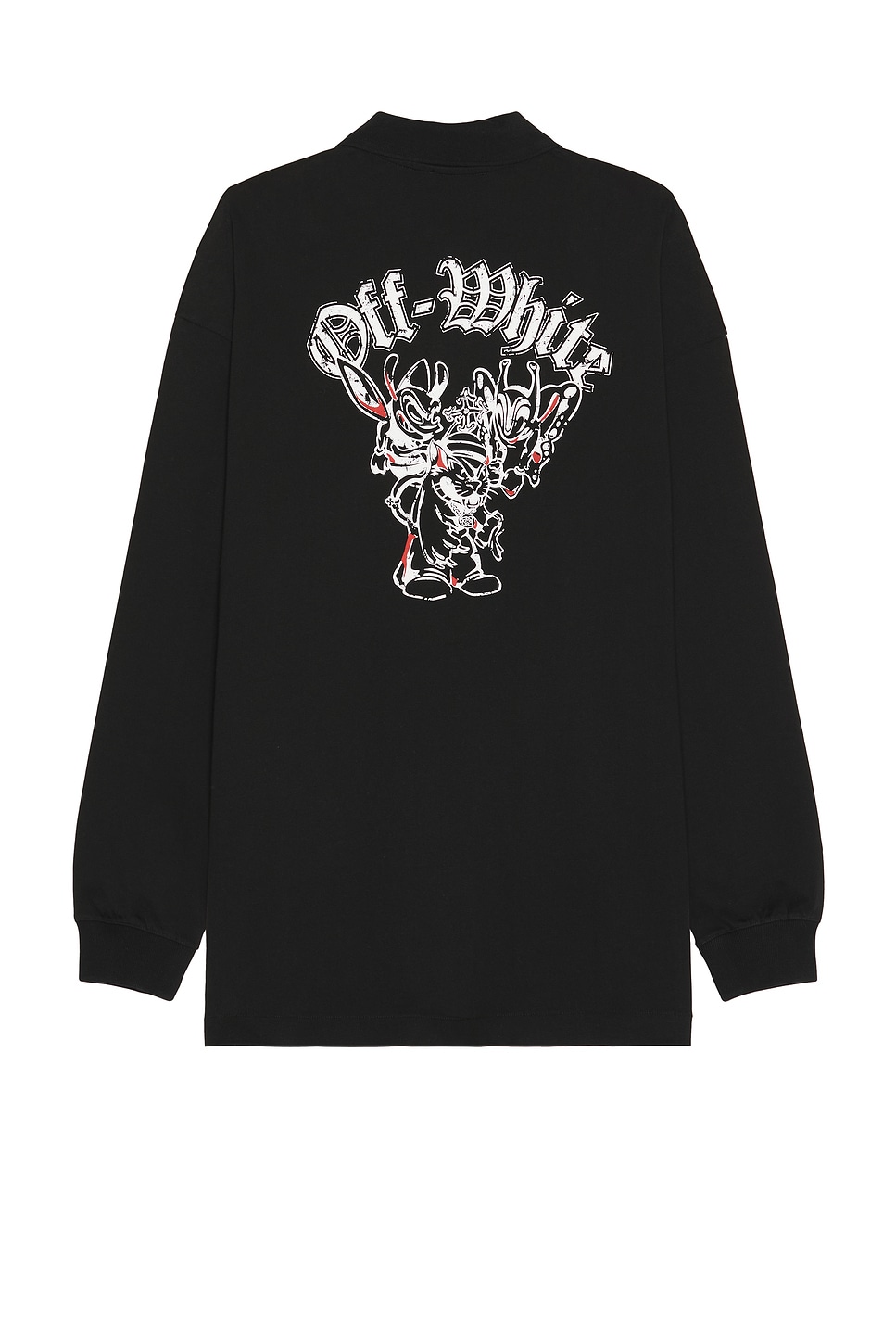 

Поло с длинным рукавом Off-White, черный