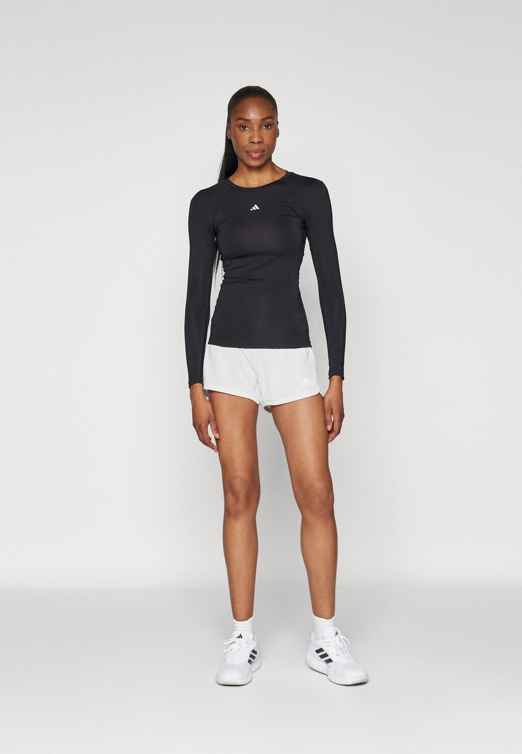 Топ с длинными рукавами Techfit Longsleeve Top adidas Performance, черный — фото 2