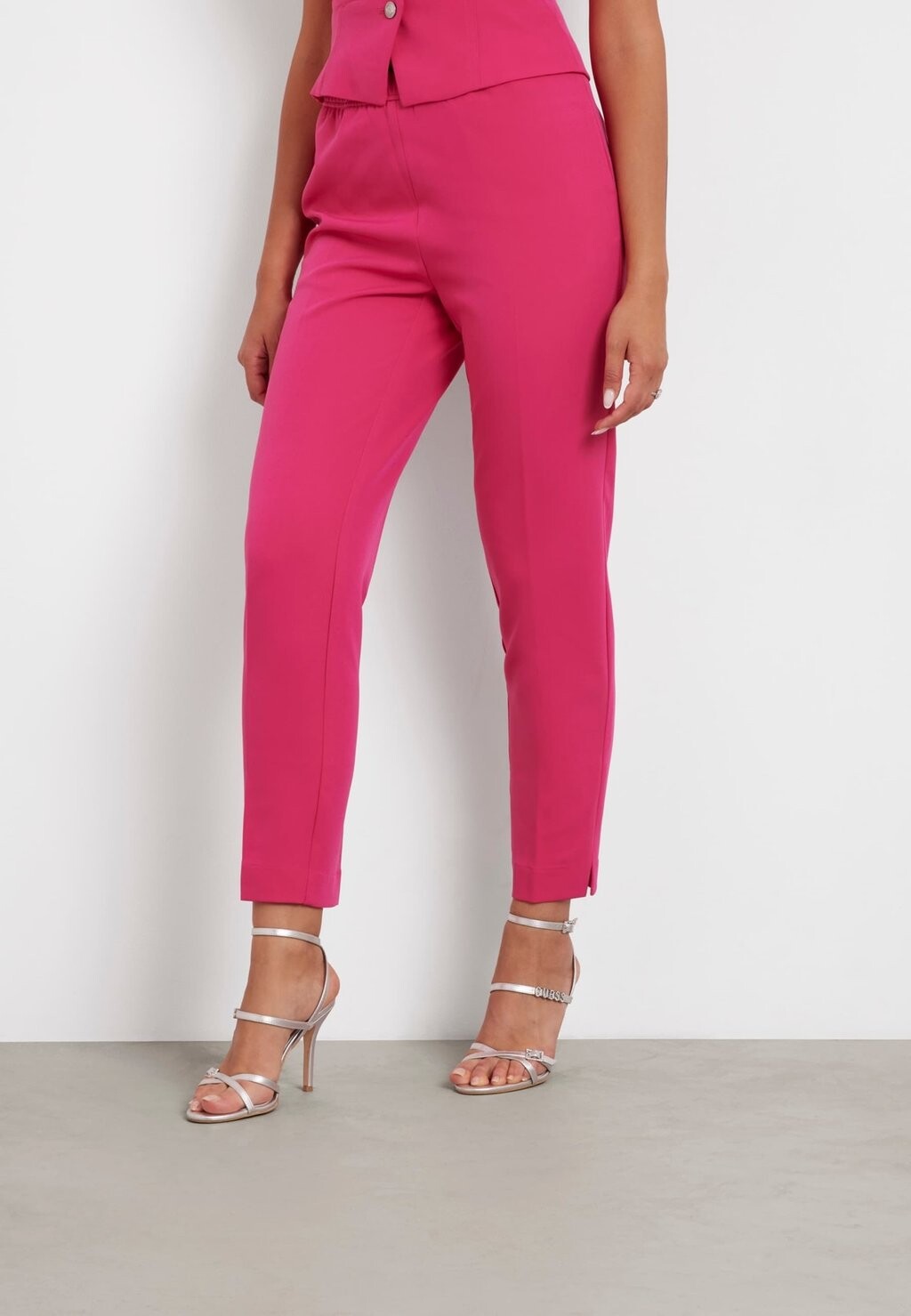 

Тканевые брюки MID WAIST Guess, розовый