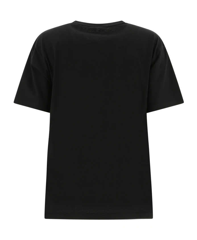 Черная футболка с объемным логотипом Alexander Wang, черный — фото 2