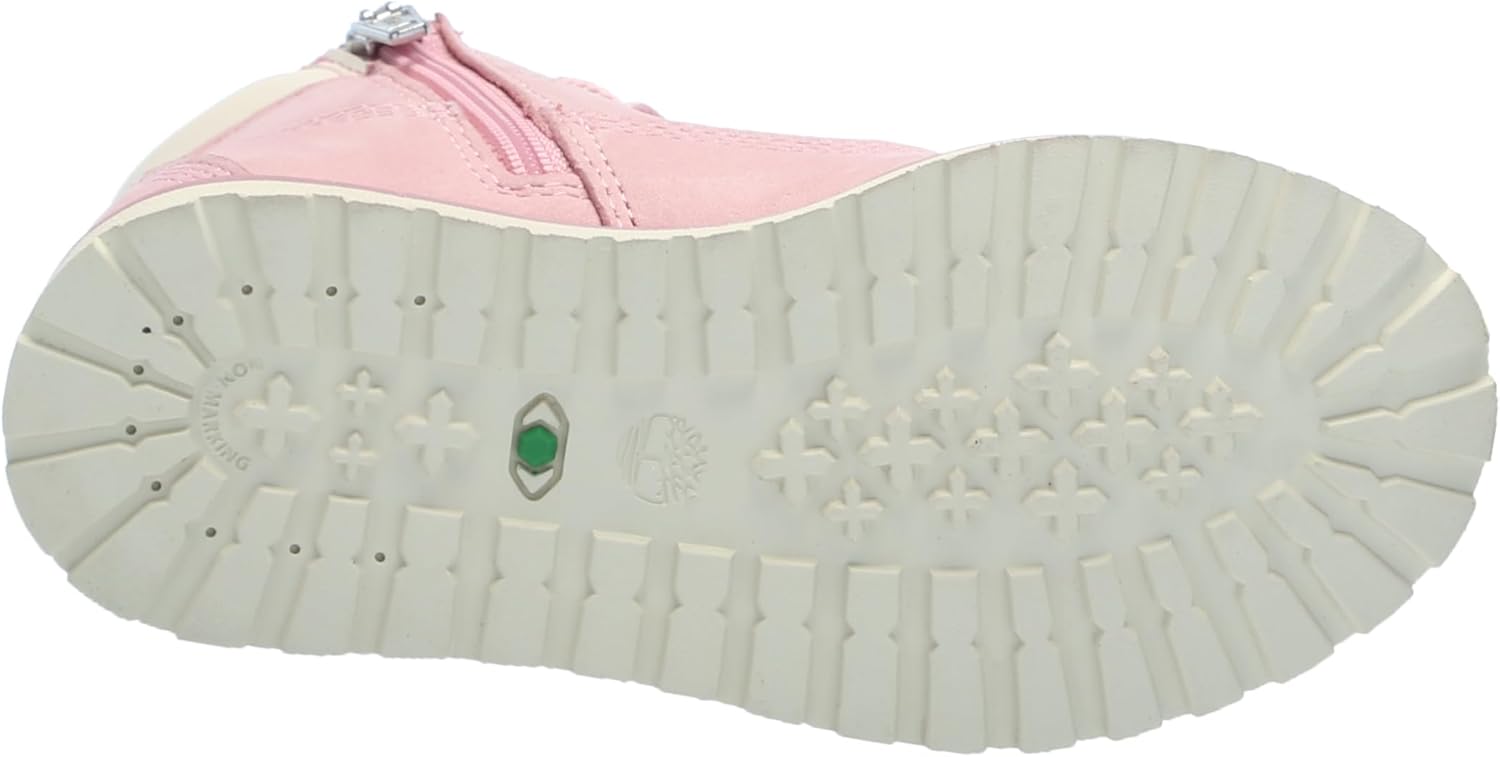Детские ботинки Timberland Pokey Pine Mid Boot с боковой застежкой-молнией, Pink Nectar — фото 4