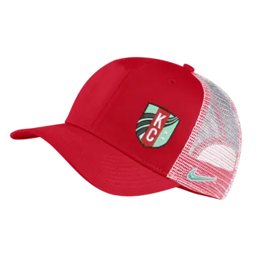 

Бейсболка Nike Kansas City Current Classic99 Soccer Trucker Hat, красный