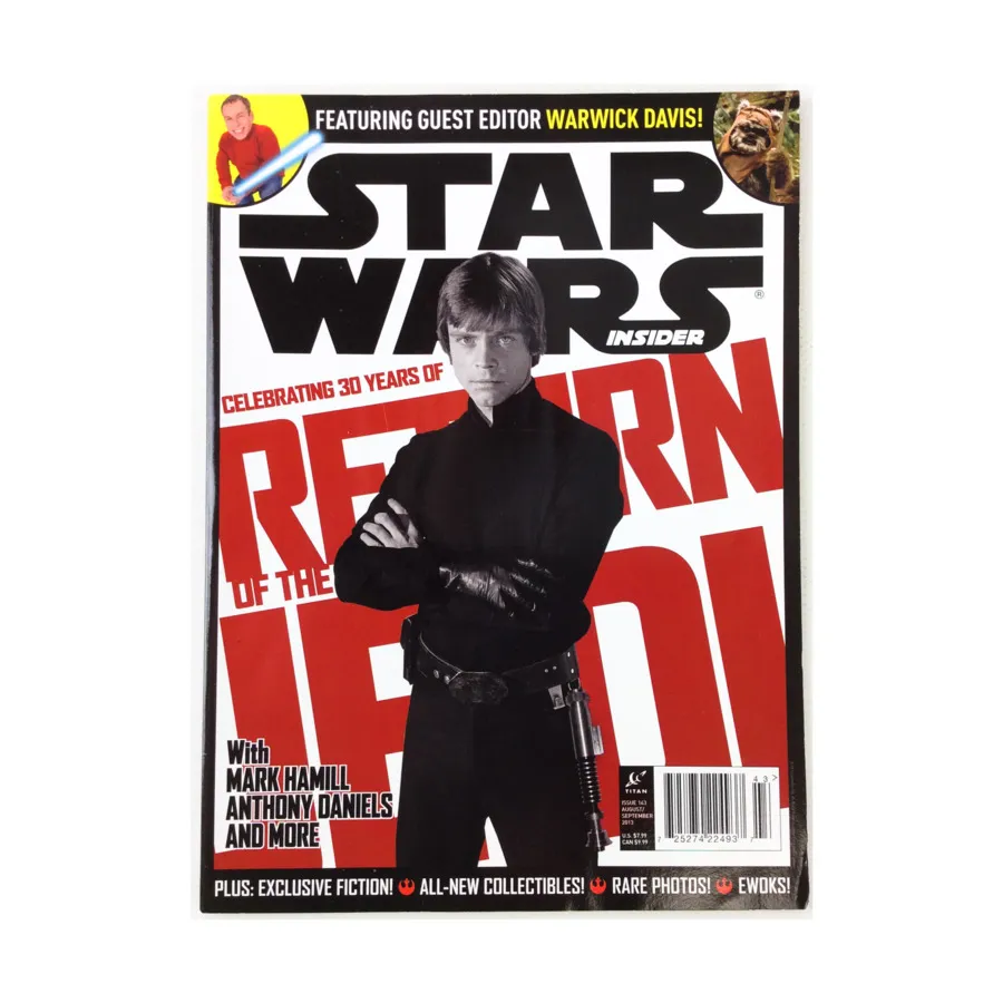 

Журнал #143 "Celeberating 30 Years of Return of the Jedi, Warwick Davis, Mark Hamill", Star Wars Insider #101 - #150 (WOTC)