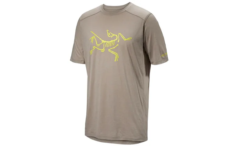 Футболка Arc'teryx Ionia из мериносовой шерсти с логотипом, Smoke Bluff/Smoke Bluff