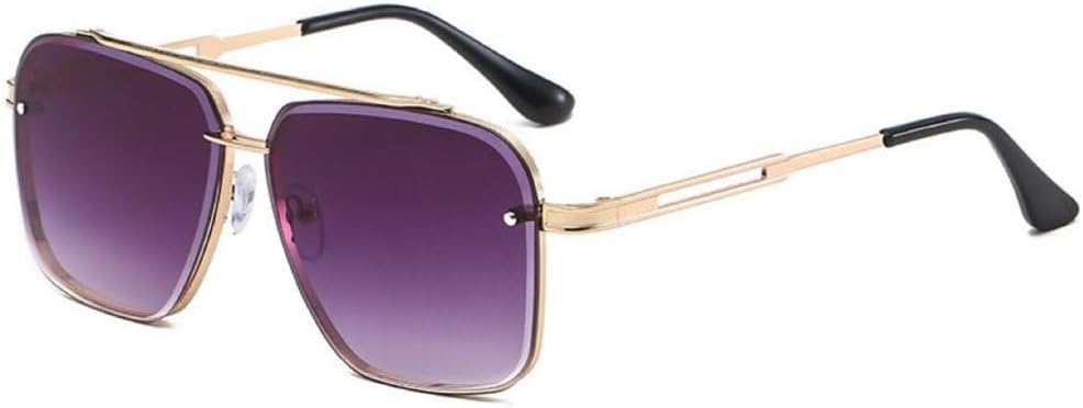

Роскошные женские солнцезащитные очки, винтажные солнцезащитные очки большого размера, женские очки в винтажном стиле с защитой от УФ-излучения UV400 LVTFCO, Gold-purple