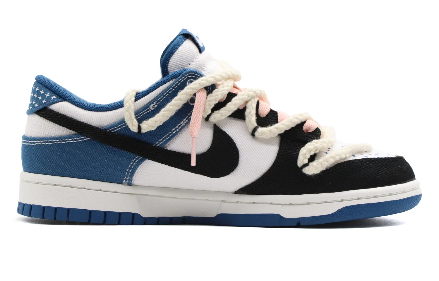 Кроссовки скейтбординговые Nike Dunk Low синие — фото 3