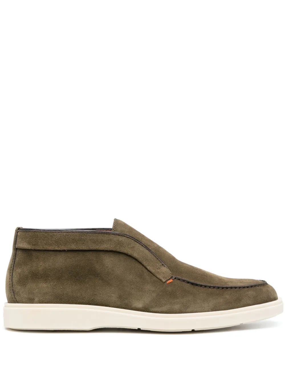 

Замшевые ботинки Santoni, зеленый