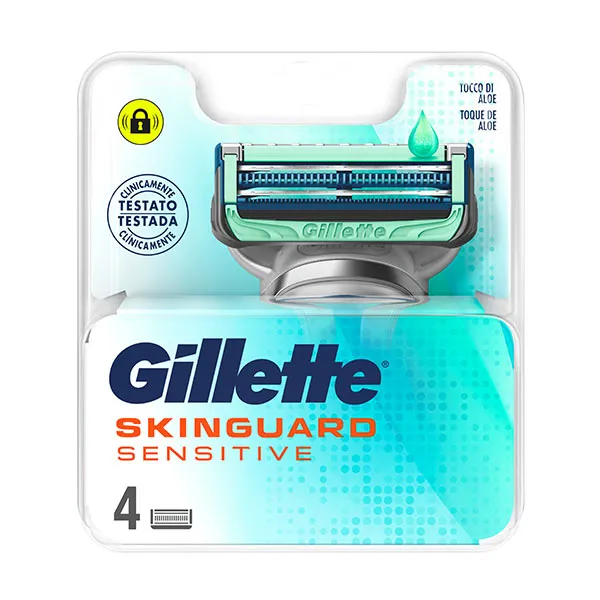 

Запасные части для бритв Skinguard Sensitive Gillette, 4 UD