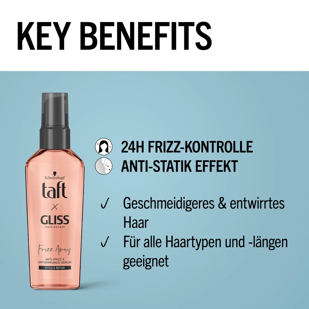 Сыворотка для волос Taft x Gliss Serum Frizz Away Taft — фото 3