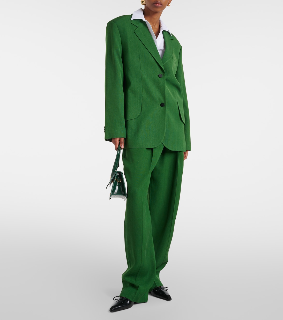 Блейзер свободного кроя La Veste Titolo Jacquemus, Dark Green — фото 2