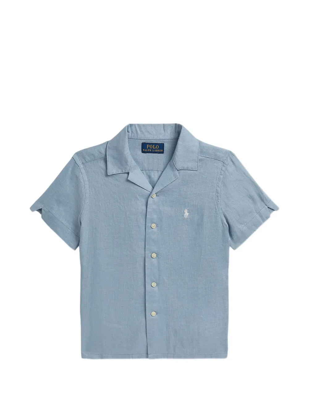 Рубашка с отложным воротником Polo Ralph Lauren Kids, синий