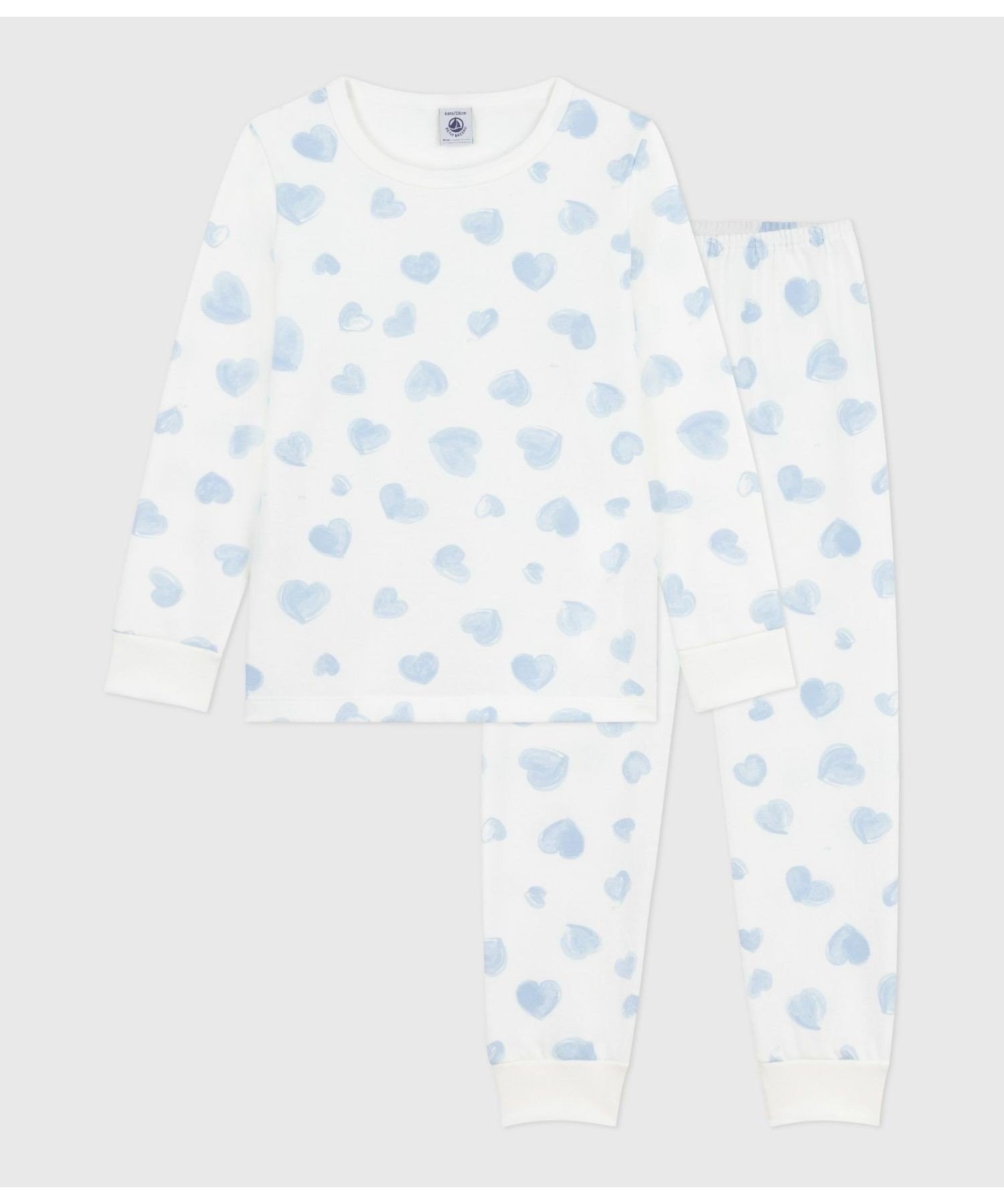 Пижама PETIT BATEAU, Off-white/multicolor