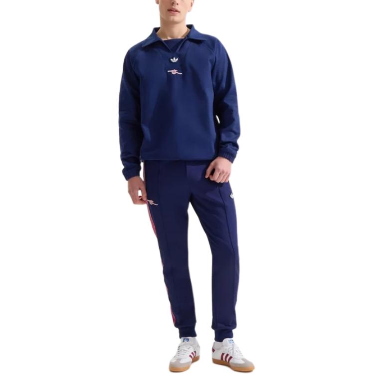 Adidas Originals Толстовка с принтом Terrace Icons Drill от Asenna, Lianmingkuan, мужская, синяя — фото 3