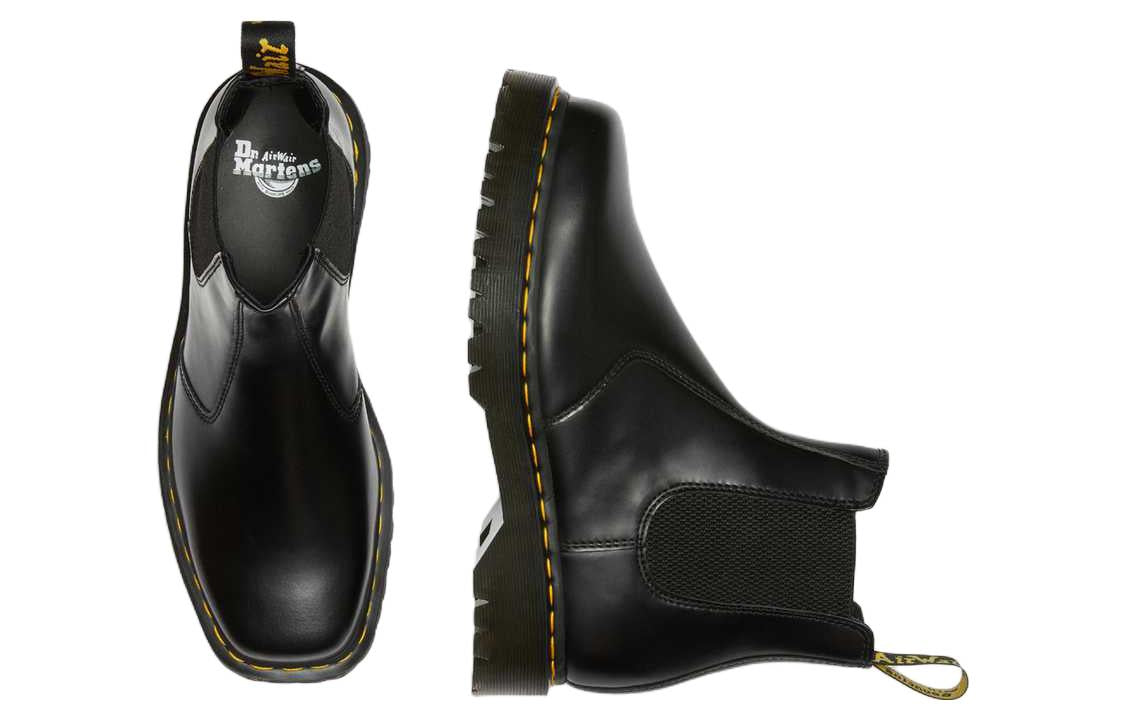 Мужские ботинки челси Dr. Martens 2976 Bex кожаные с квадратным носком, черный — фото 4