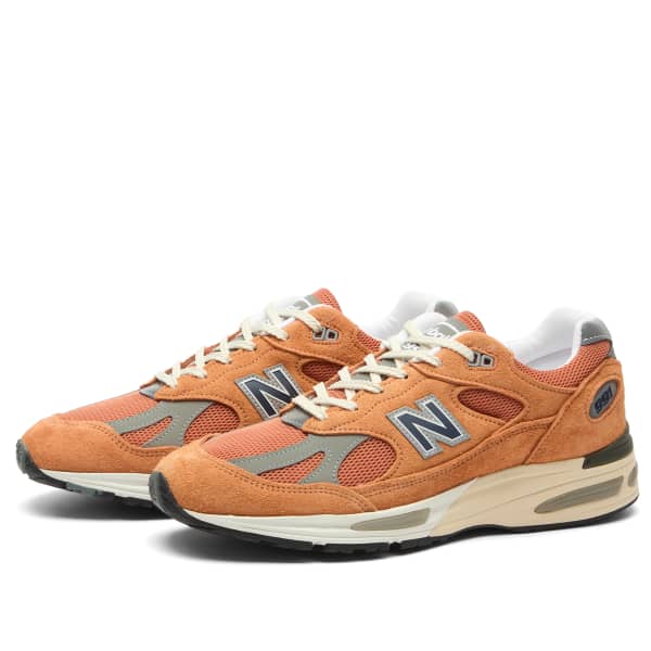 Кроссовки 991V2 New Balance, оранжевый — фото 2