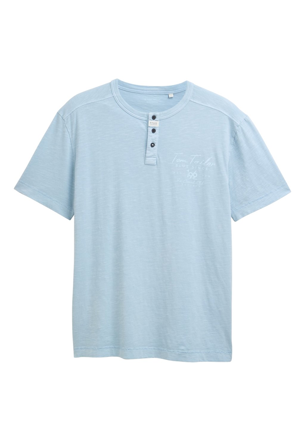 

Футболка с принтом KURZARMSHIRT TOM TAILOR, светло-голубой