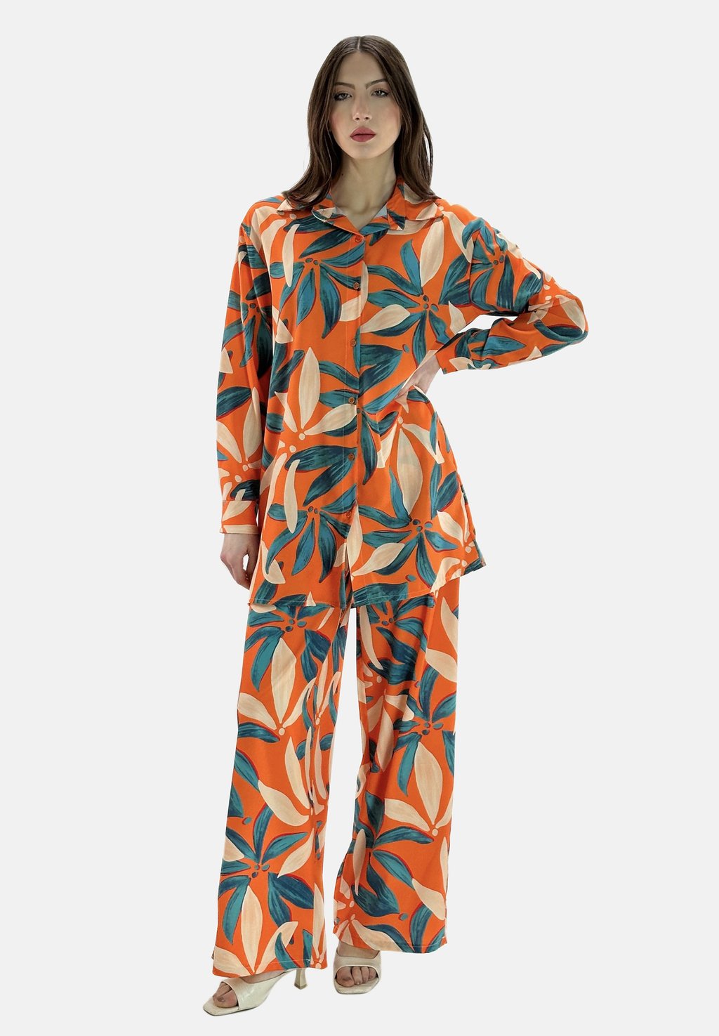 

Блузка на пуговицах SET - Trousers Elara, оранжевый