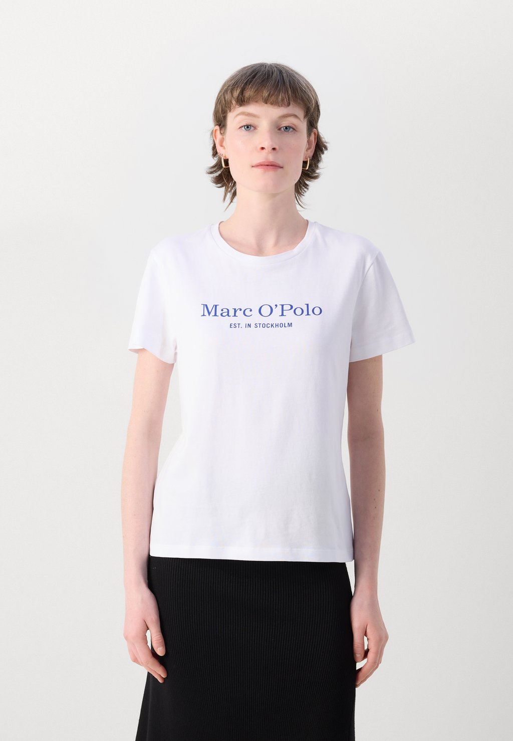 

Футболка с принтом SHORT SLEEVE LOGO PRINT Marc O'Polo, белый